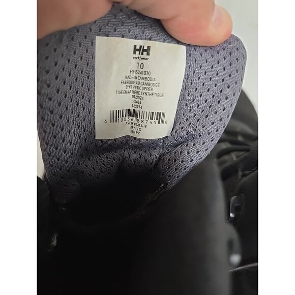 Helly Hansen Men's Mid Alum Toe Comp Plate Hiker Boots HHS241010 Black Size 10M - Picture 4 of 7